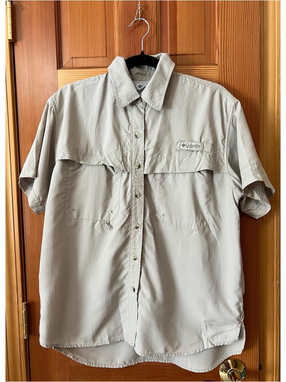 Columbia Short-Sleeve Vented Fishing Shirt - Khaki